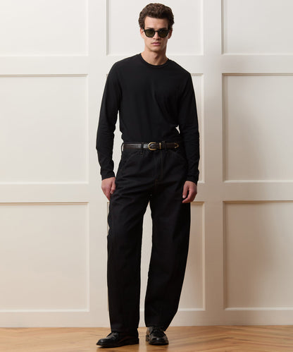 Todd Snyder Premium Jersey Tee in Black Black