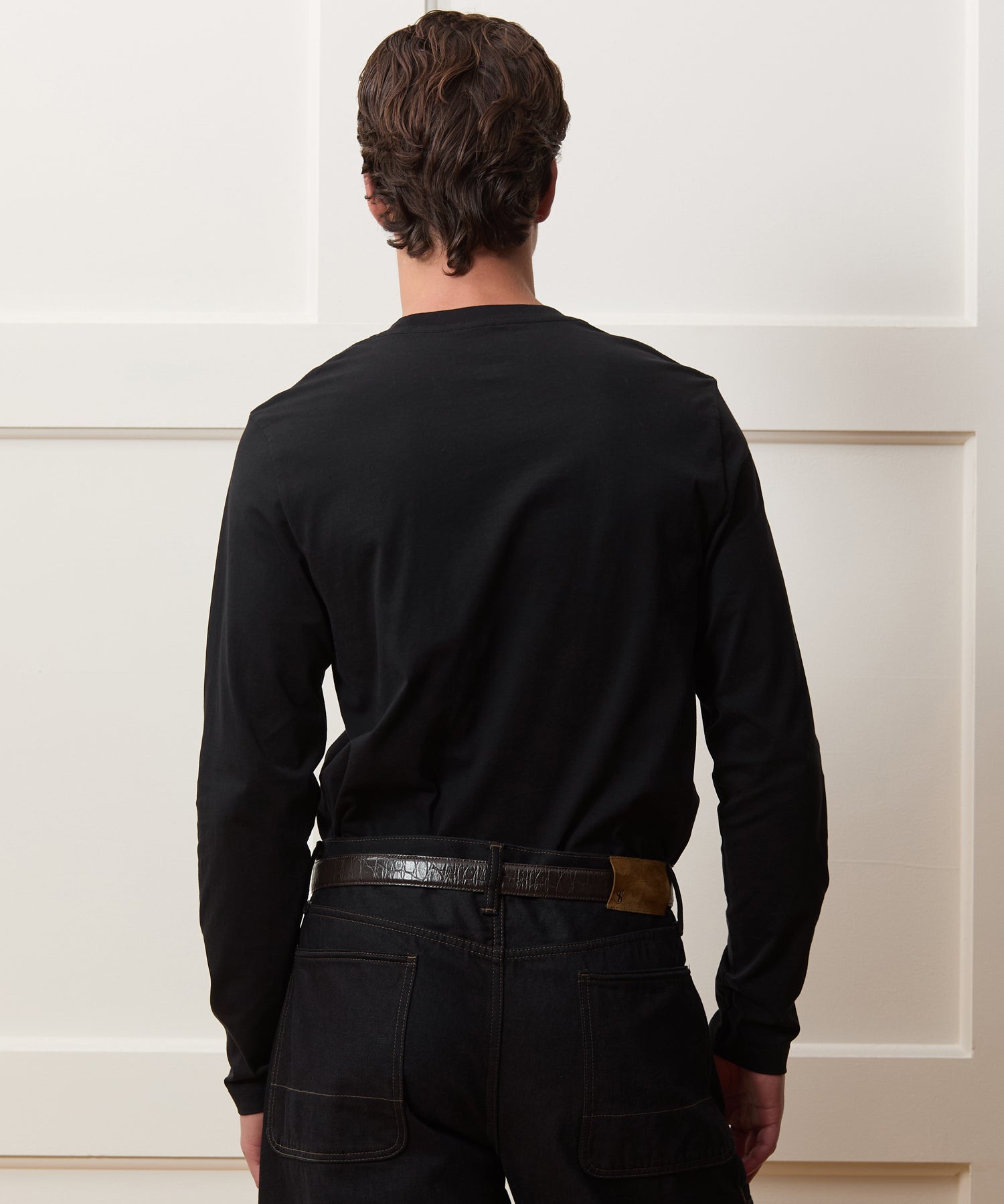 Todd Snyder Premium Jersey Tee in Black Black