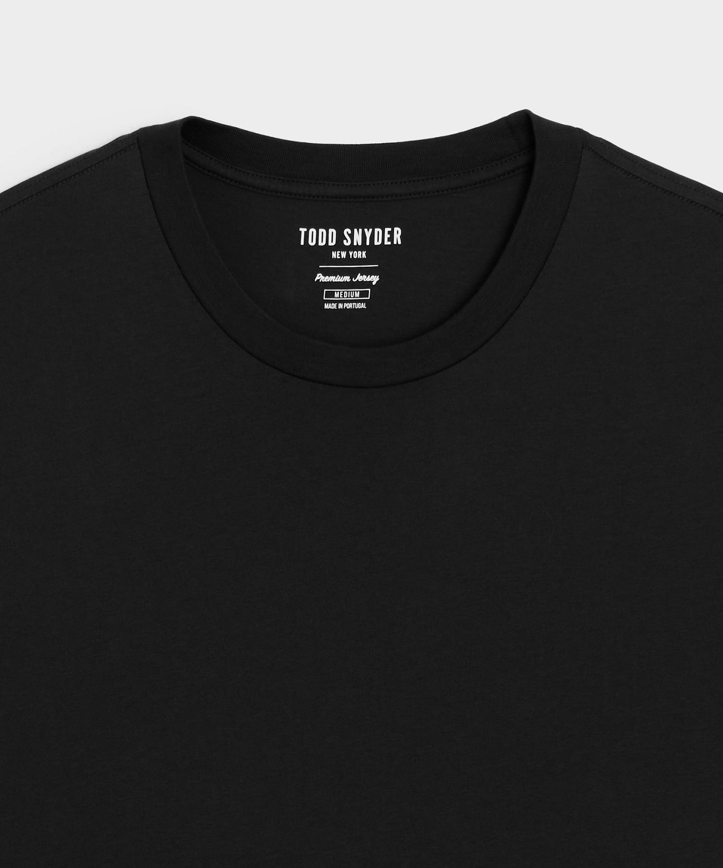Todd Snyder Premium Jersey Tee in Black Black
