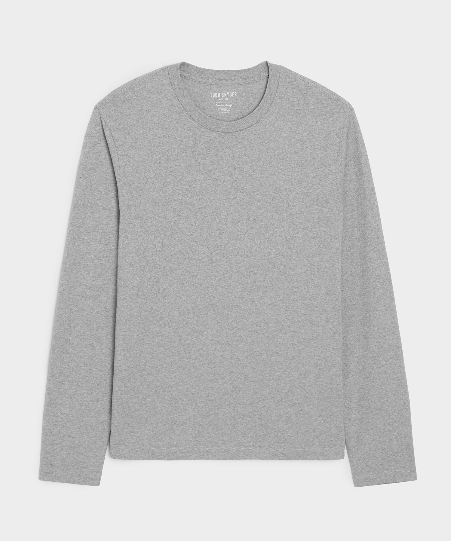 Todd Snyder Premium Jersey Tee in Grey Heather Grey Heather