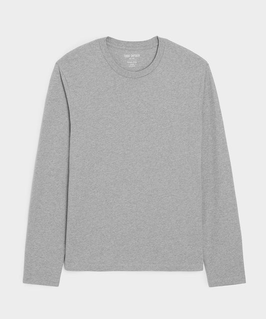 Todd Snyder Premium Jersey Tee in Grey Heather Grey Heather