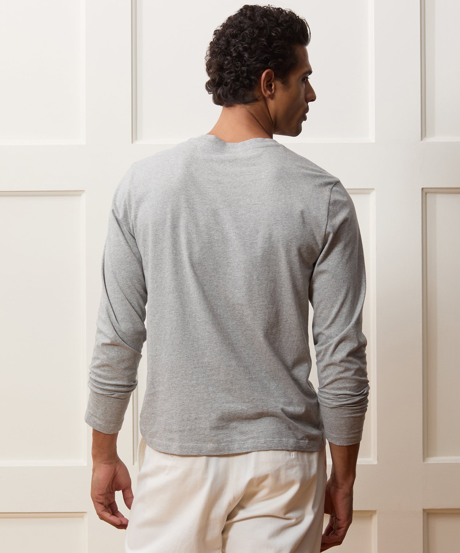Todd Snyder Premium Jersey Tee in Grey Heather Grey Heather