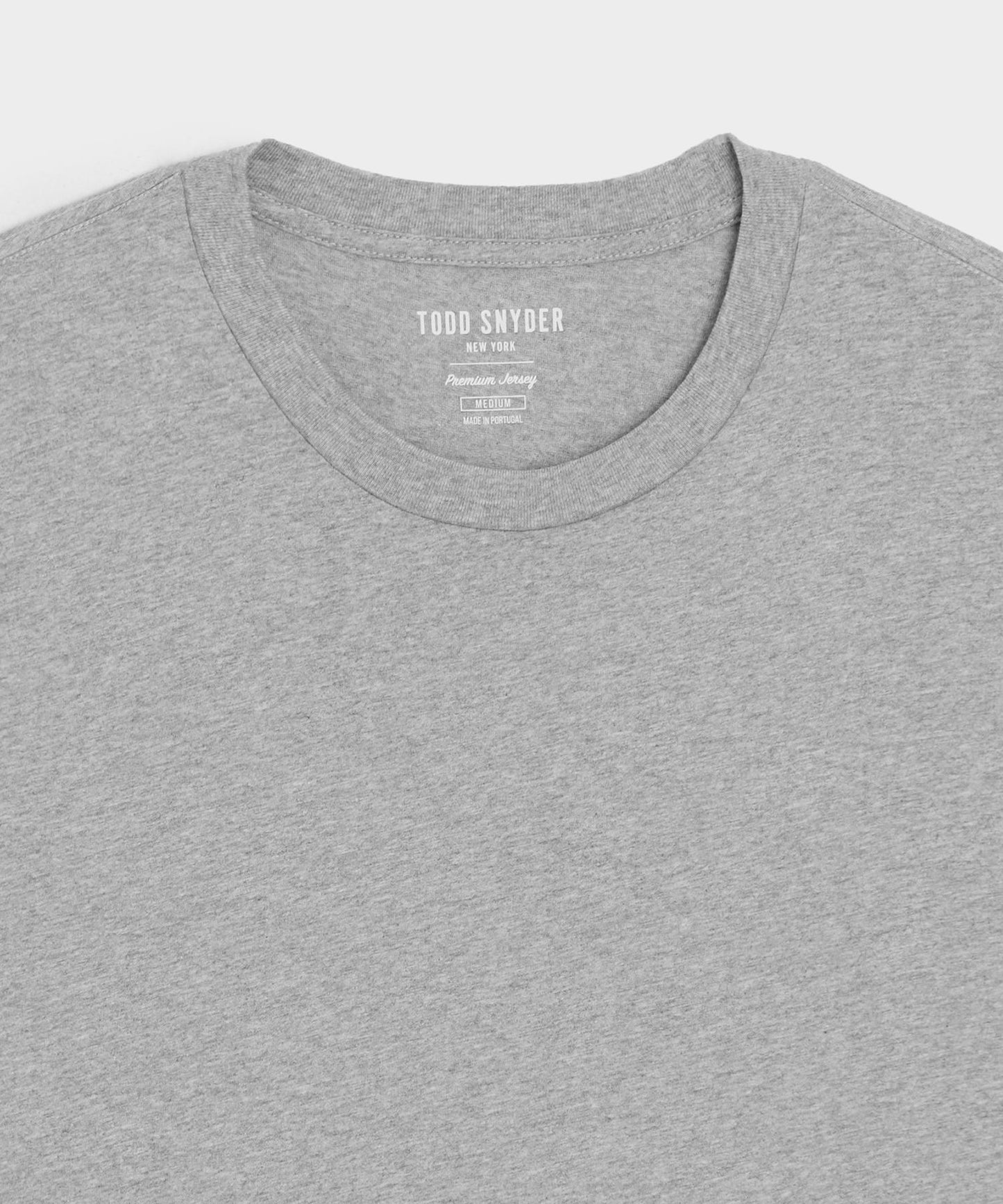 Todd Snyder Premium Jersey Tee in Grey Heather Grey Heather
