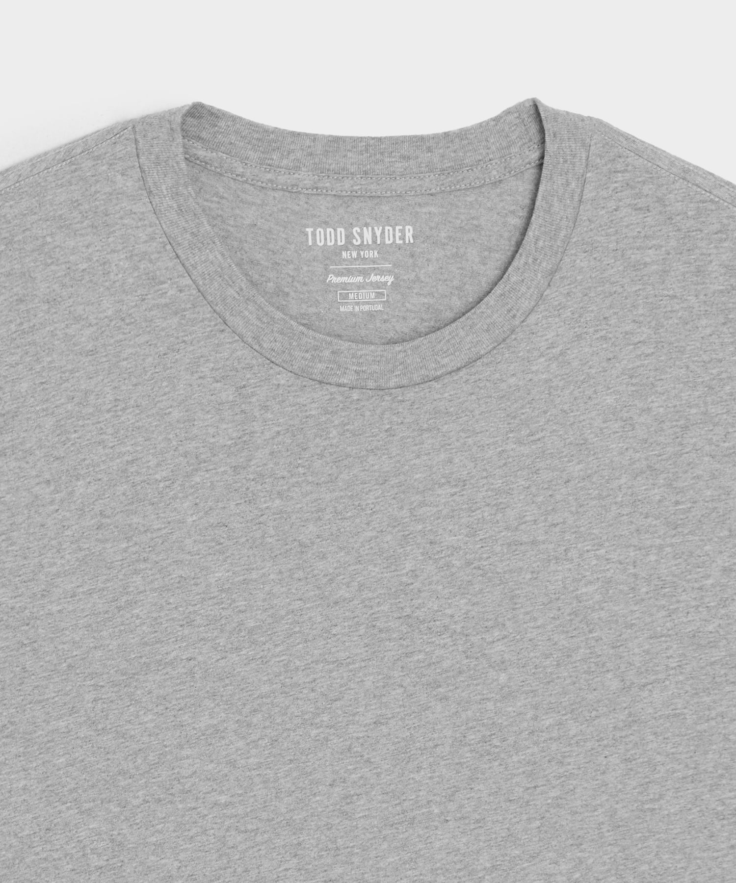 Todd Snyder Premium Jersey Tee in Grey Heather Grey Heather
