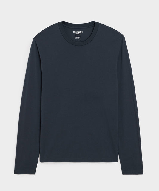 Todd Snyder Premium Jersey Tee in Navy Navy