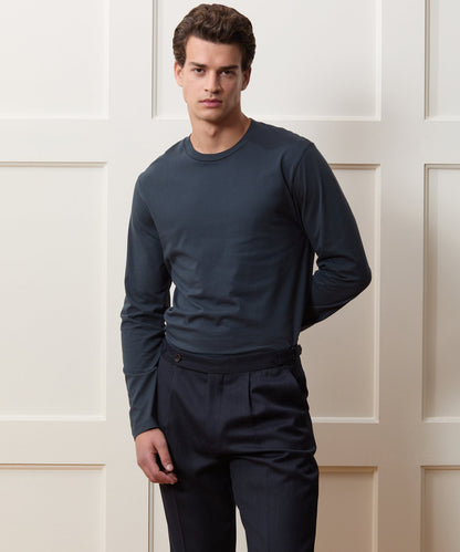 Todd Snyder Premium Jersey Tee in Navy Navy