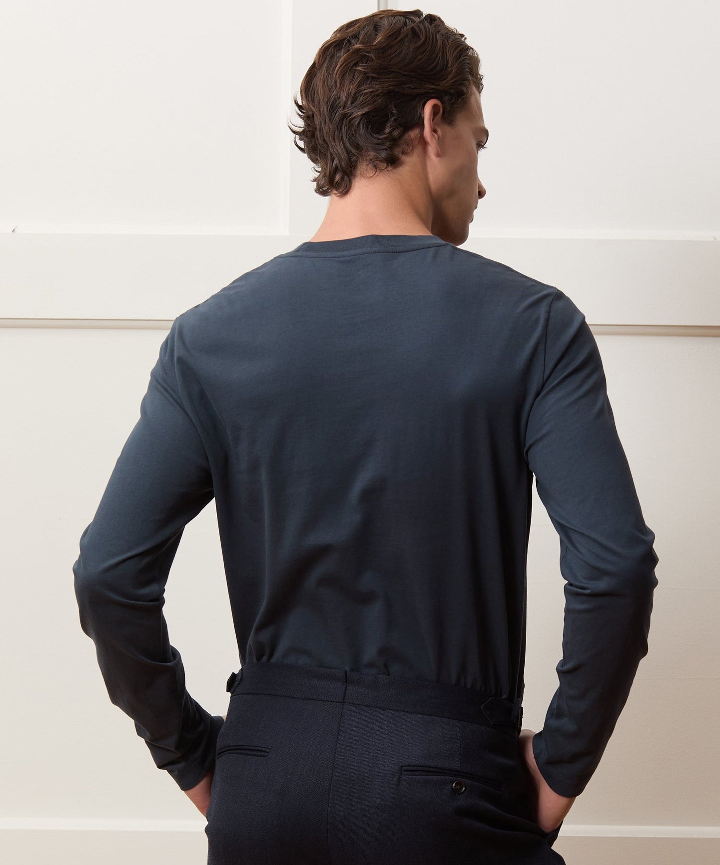 Todd Snyder Premium Jersey Tee in Navy Navy