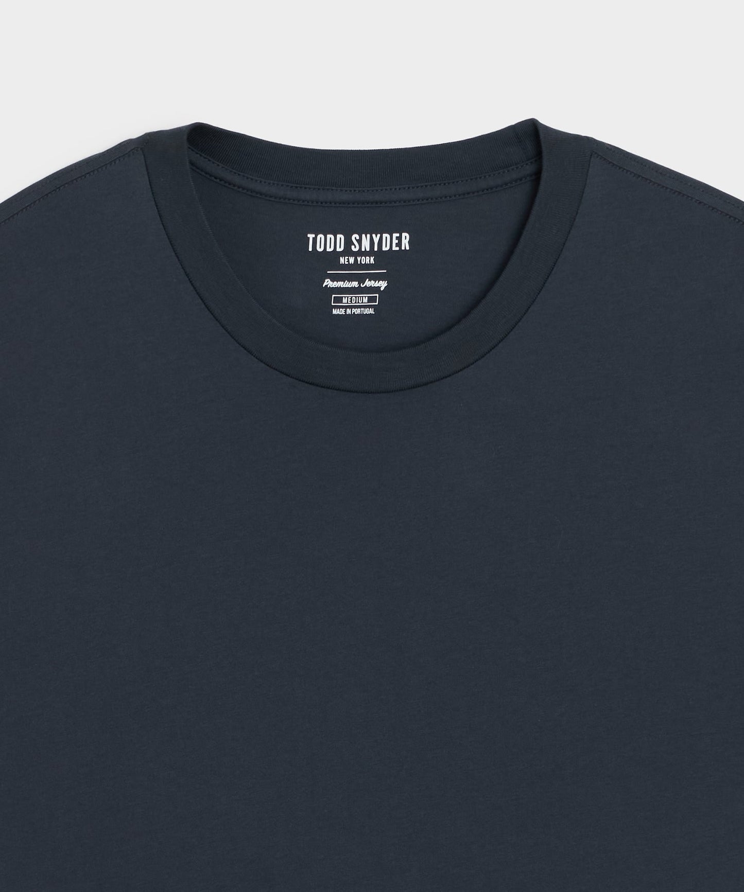Todd Snyder Premium Jersey Tee in Navy Navy