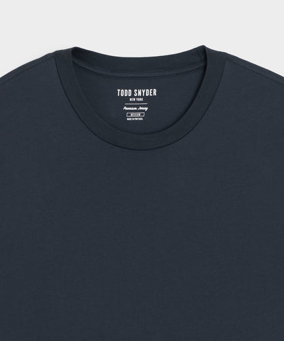 Todd Snyder Premium Jersey Tee in Navy Navy
