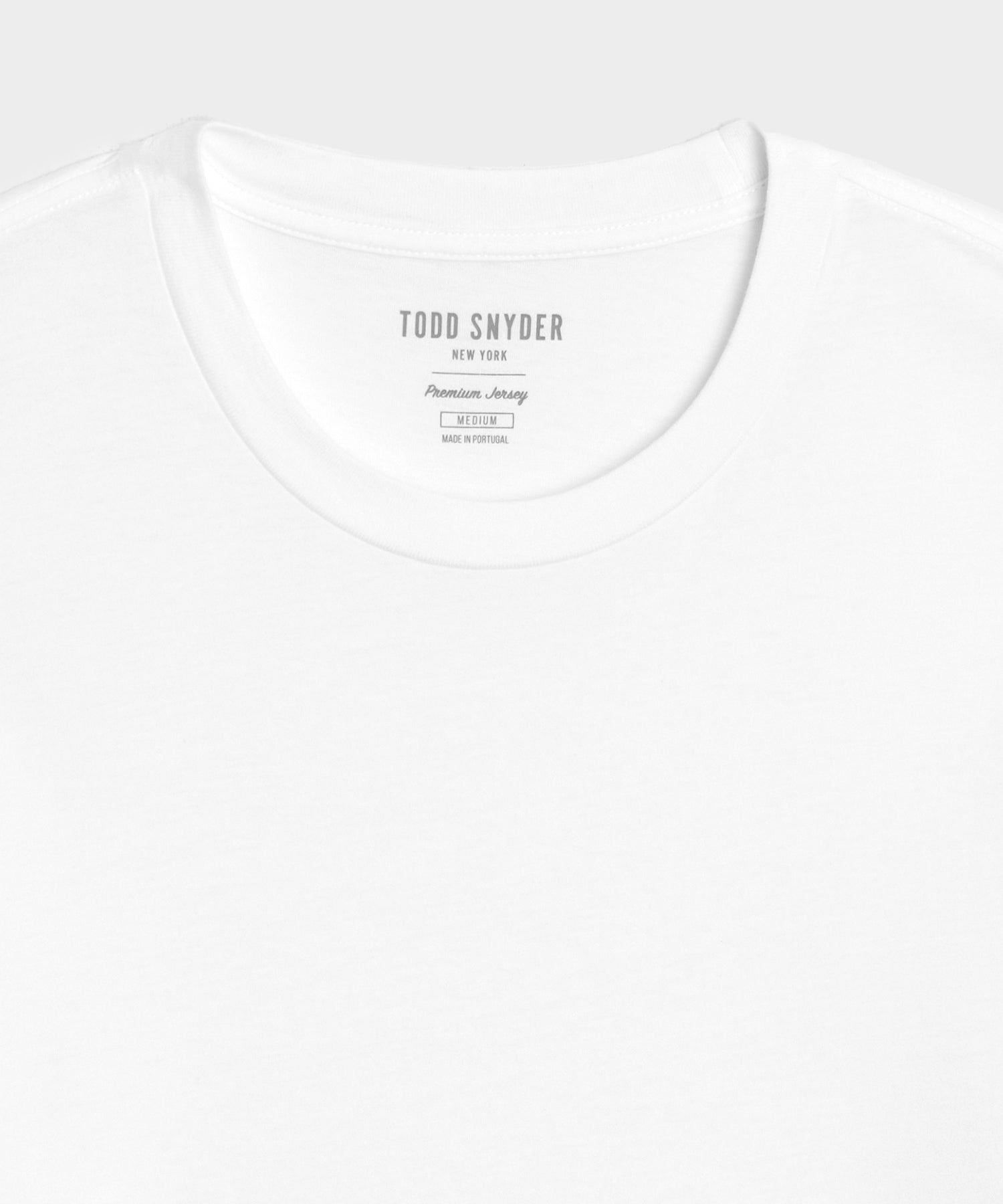 Todd Snyder Premium Jersey Tee in White White