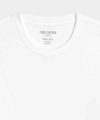 Todd Snyder Premium Jersey Tee in White White