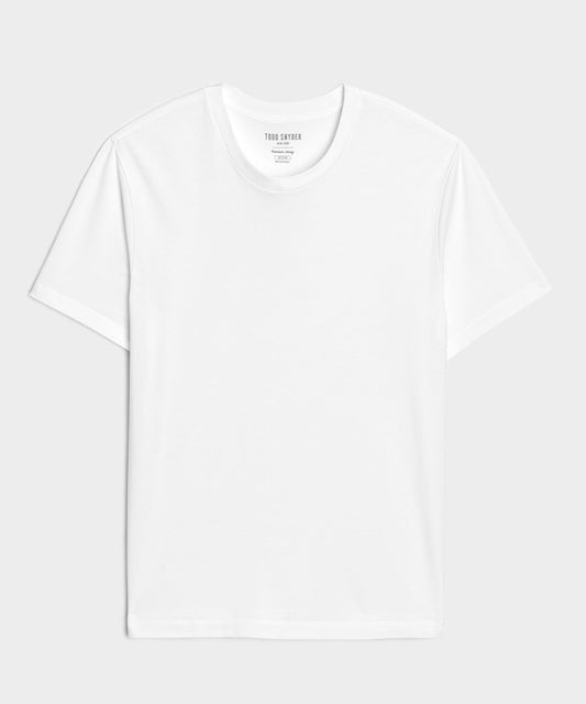 Todd Snyder Premium Jersey Tee in White White