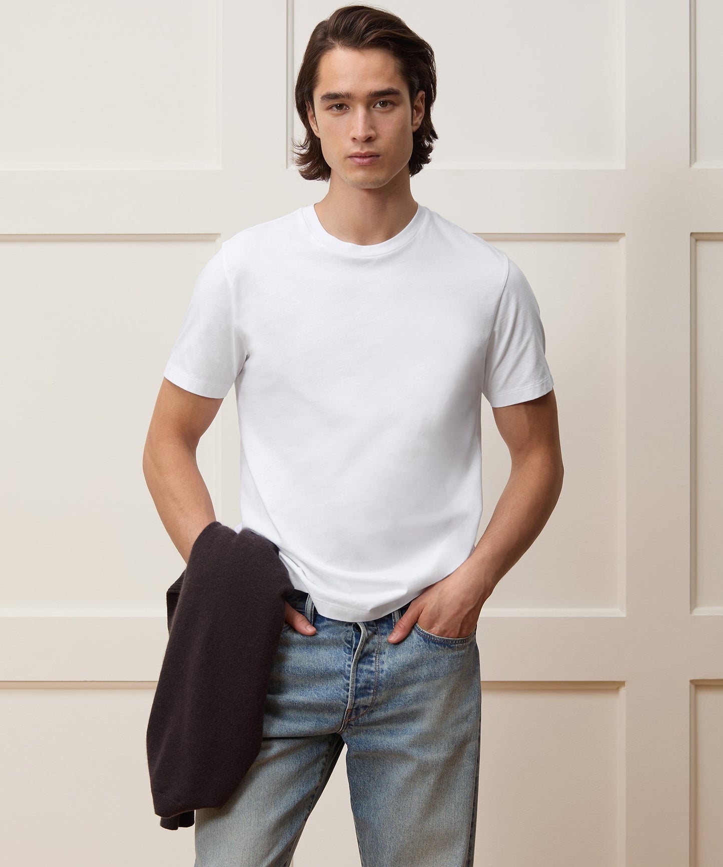 Todd Snyder Premium Jersey Tee in White White