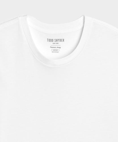 Todd Snyder Premium Jersey Tee in White White