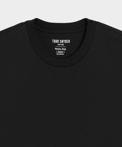 Todd Snyder Premium Jersey Tee in Black Black