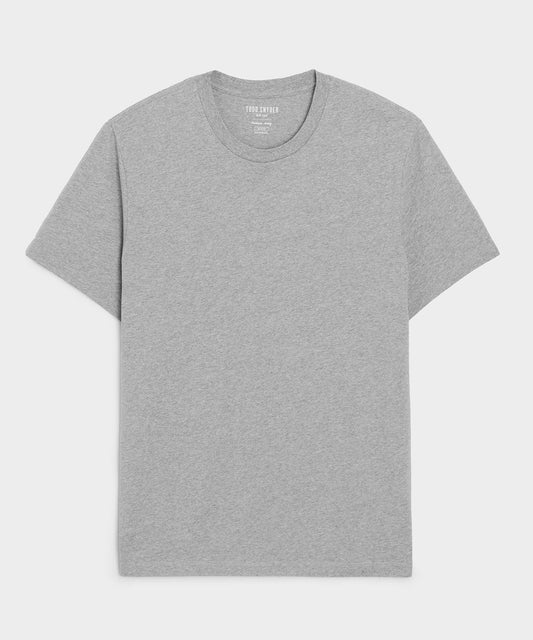 Todd Snyder Premium Jersey Tee in Grey Heather Grey Heather
