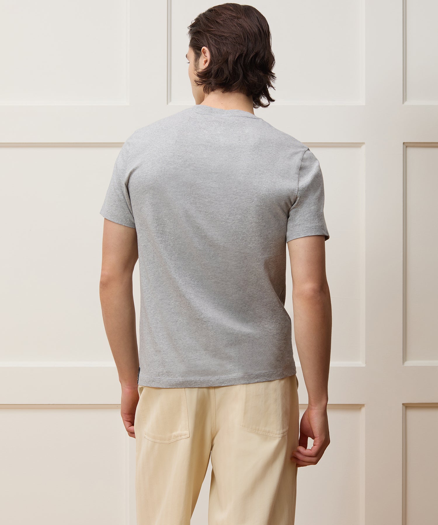 Todd Snyder Premium Jersey Tee in Grey Heather Grey Heather