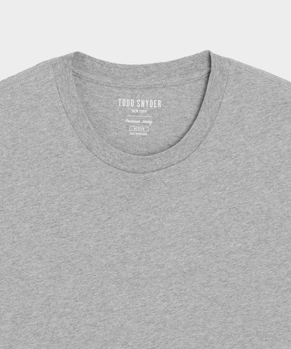 Todd Snyder Premium Jersey Tee in Grey Heather Grey Heather