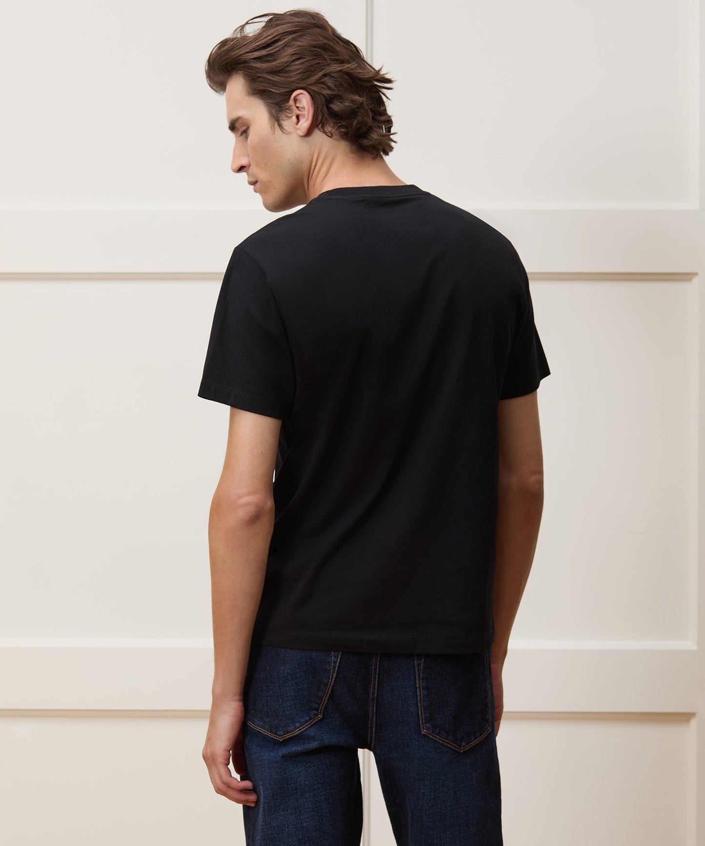 Todd Snyder Premium Jersey Pocket Tee in Black Black