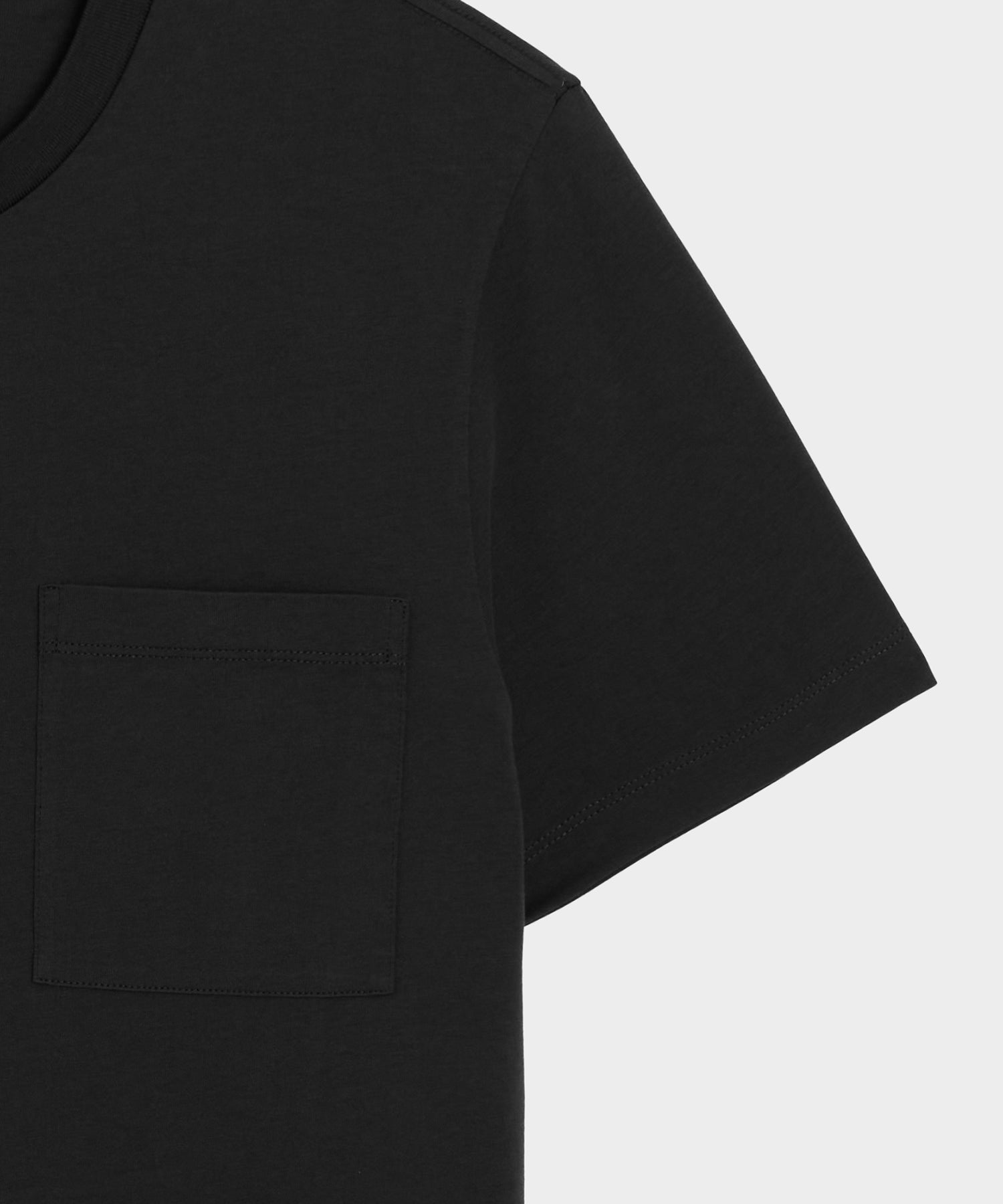 Todd Snyder Premium Jersey Pocket Tee in Black Black