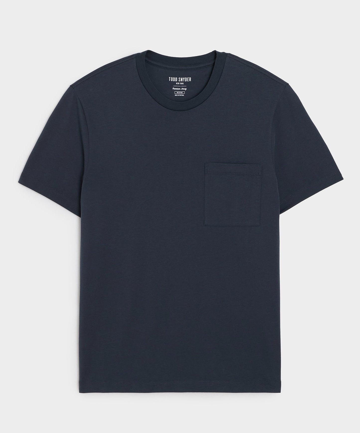 Todd Snyder Premium Jersey Pocket Tee in Navy Navy