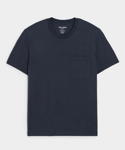 Todd Snyder Premium Jersey Pocket Tee in Navy Navy