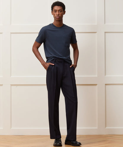 Todd Snyder Premium Jersey Pocket Tee in Navy Navy