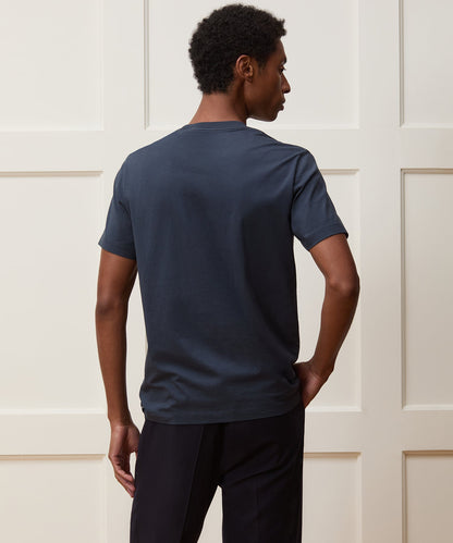 Todd Snyder Premium Jersey Pocket Tee in Navy Navy