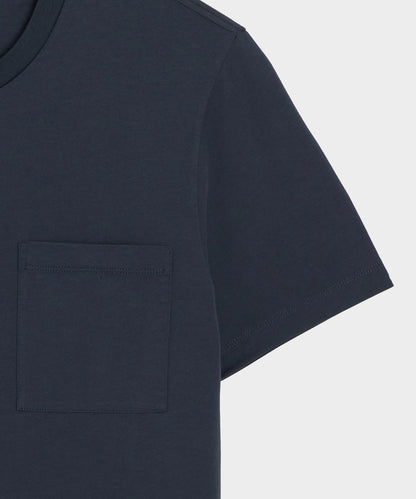 Todd Snyder Premium Jersey Pocket Tee in Navy Navy