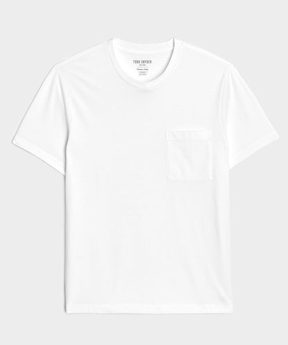 Todd Snyder Premium Jersey Pocket Tee in White White
