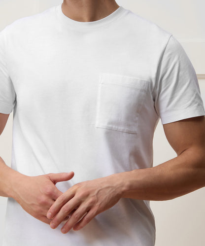 Todd Snyder Premium Jersey Pocket Tee in White White
