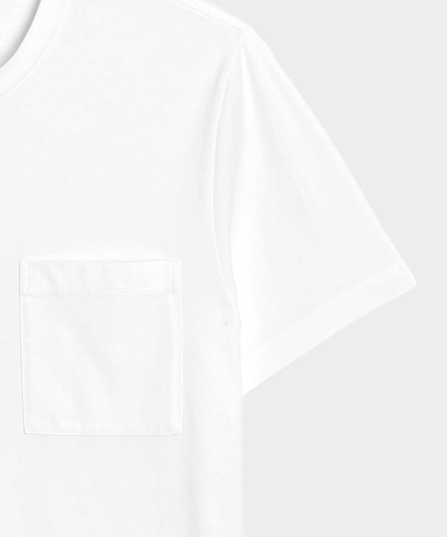 Todd Snyder Premium Jersey Pocket Tee in White White