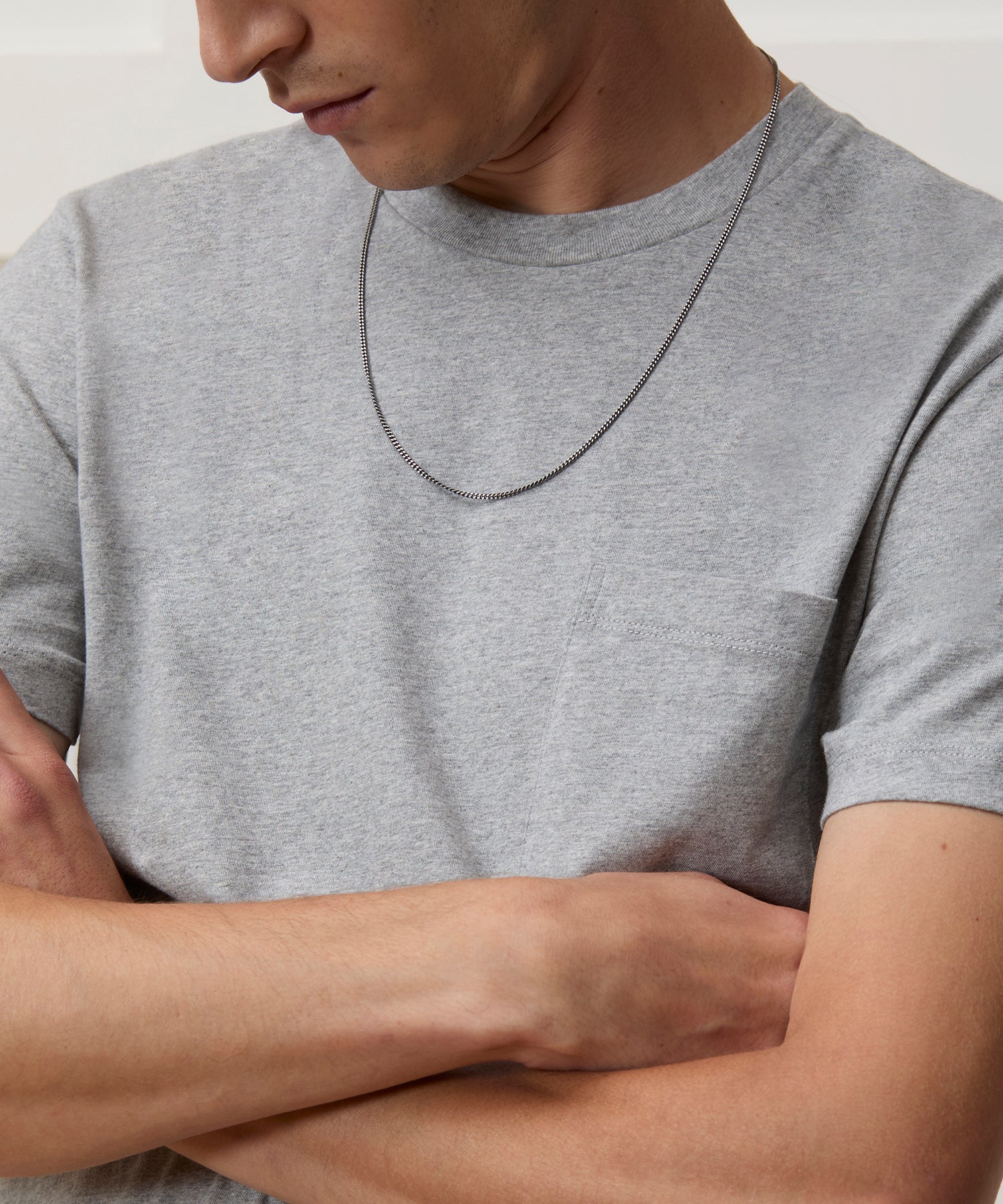 Todd Snyder Premium Jersey Pocket Tee in Grey Heather Grey Heather
