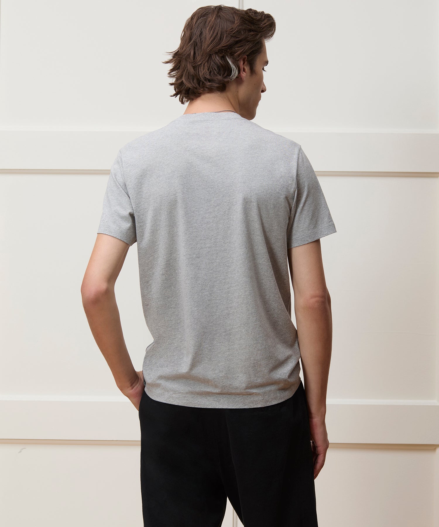 Todd Snyder Premium Jersey Pocket Tee in Grey Heather Grey Heather