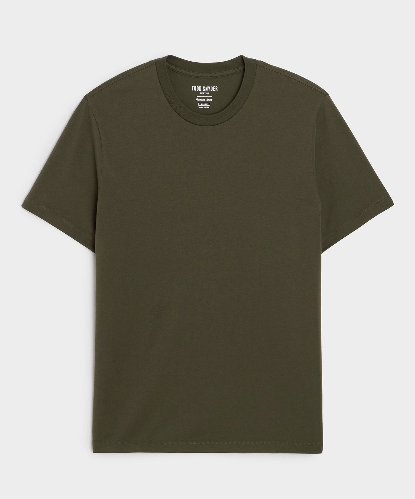 Todd Snyder Premium Jersey Tee in Snyder Olive Snyder Olive