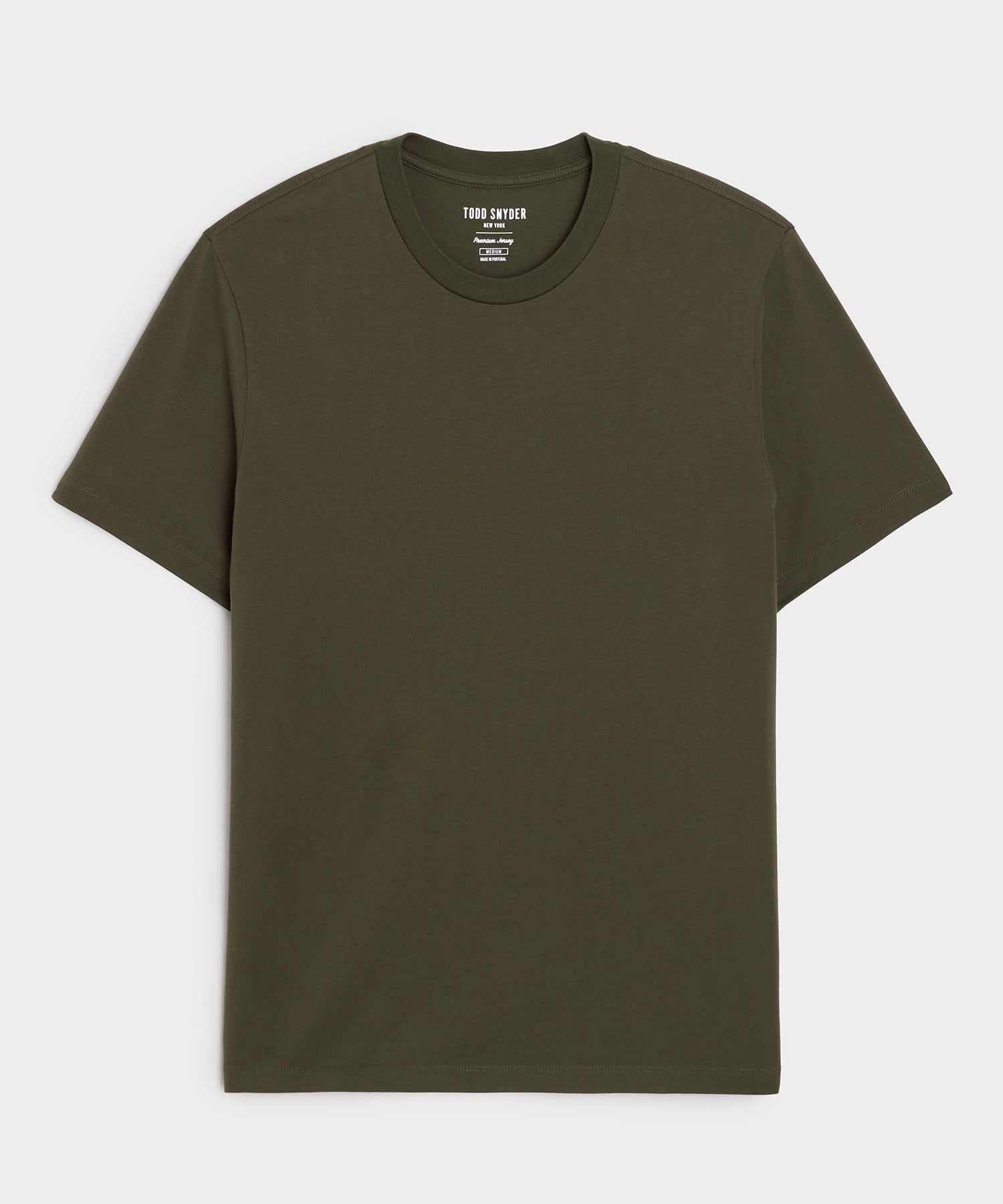 Todd Snyder Premium Jersey Tee in Snyder Olive Snyder Olive