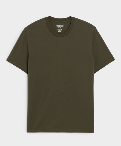 Todd Snyder Premium Jersey Tee in Snyder Olive Snyder Olive