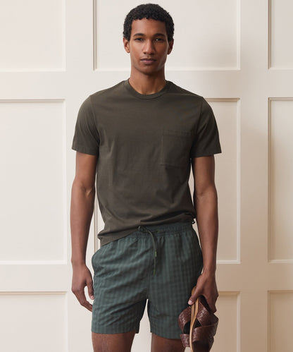 Todd Snyder Premium Jersey Tee in Snyder Olive Snyder Olive