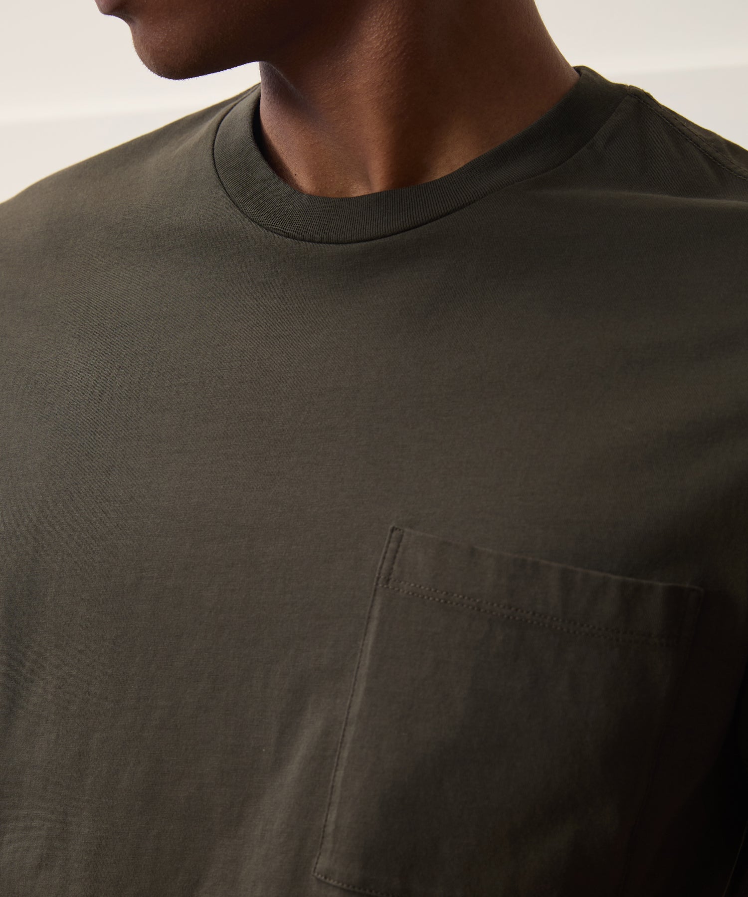 Todd Snyder Premium Jersey Tee in Snyder Olive Snyder Olive