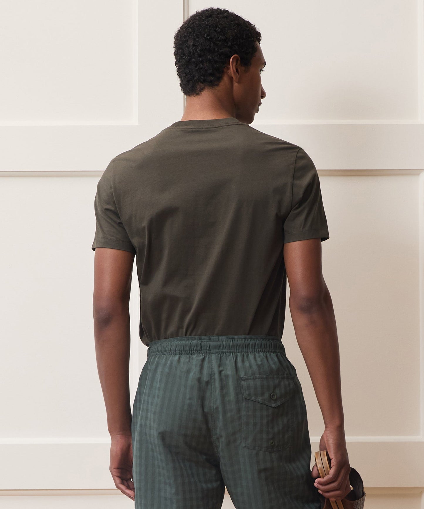 Todd Snyder Premium Jersey Tee in Snyder Olive Snyder Olive