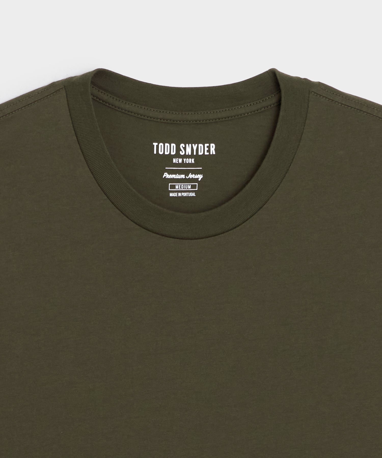 Todd Snyder Premium Jersey Tee in Snyder Olive Snyder Olive
