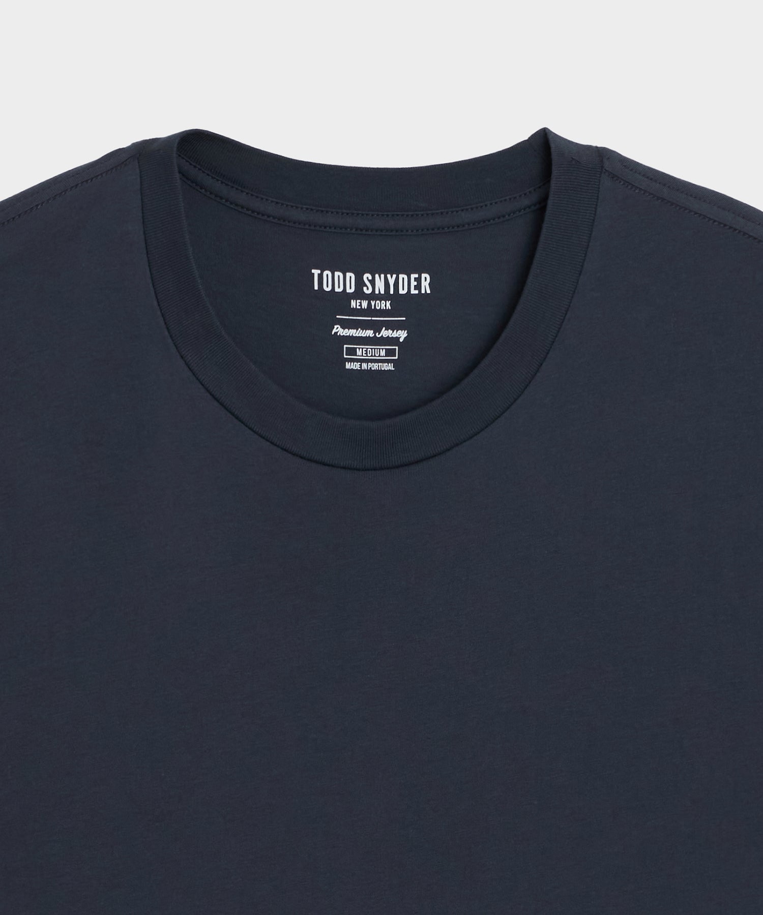 Todd Snyder Premium Jersey Tee in Navy Navy