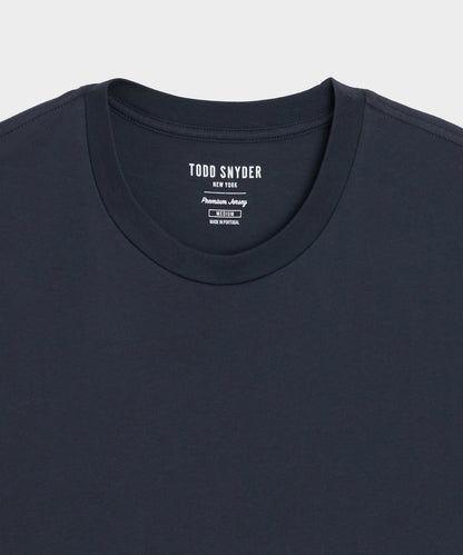Todd Snyder Premium Jersey Tee in Navy Navy
