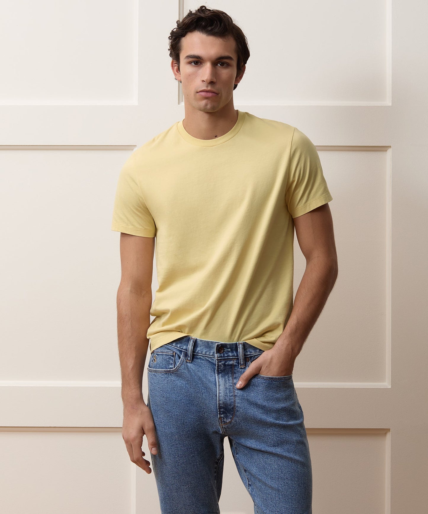 Todd Snyder Premium Jersey Tee in Sun Soaked Sun Soaked