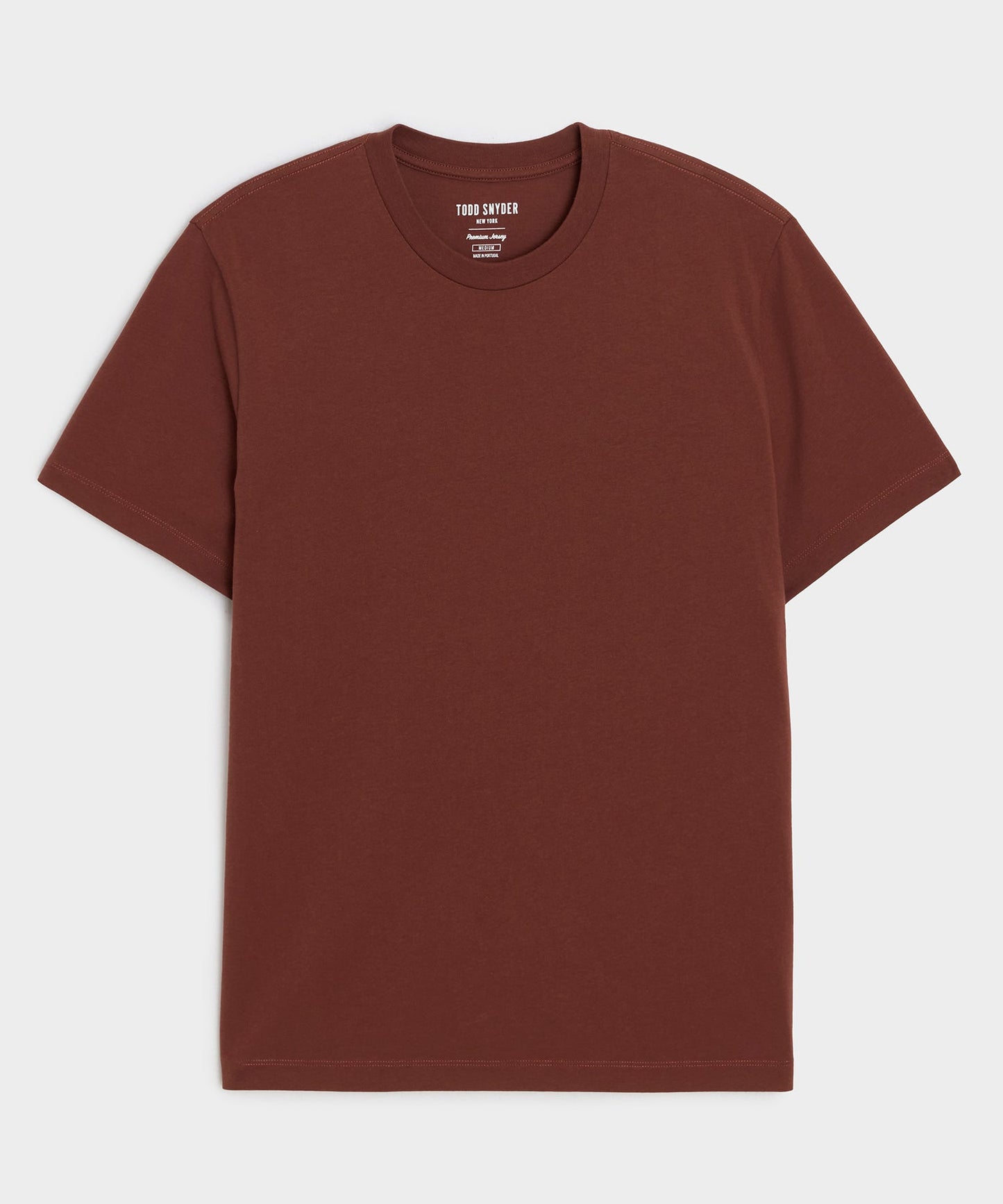 Todd Snyder Premium Jersey Tee in Chocolate Cherry Chocolate Cherry