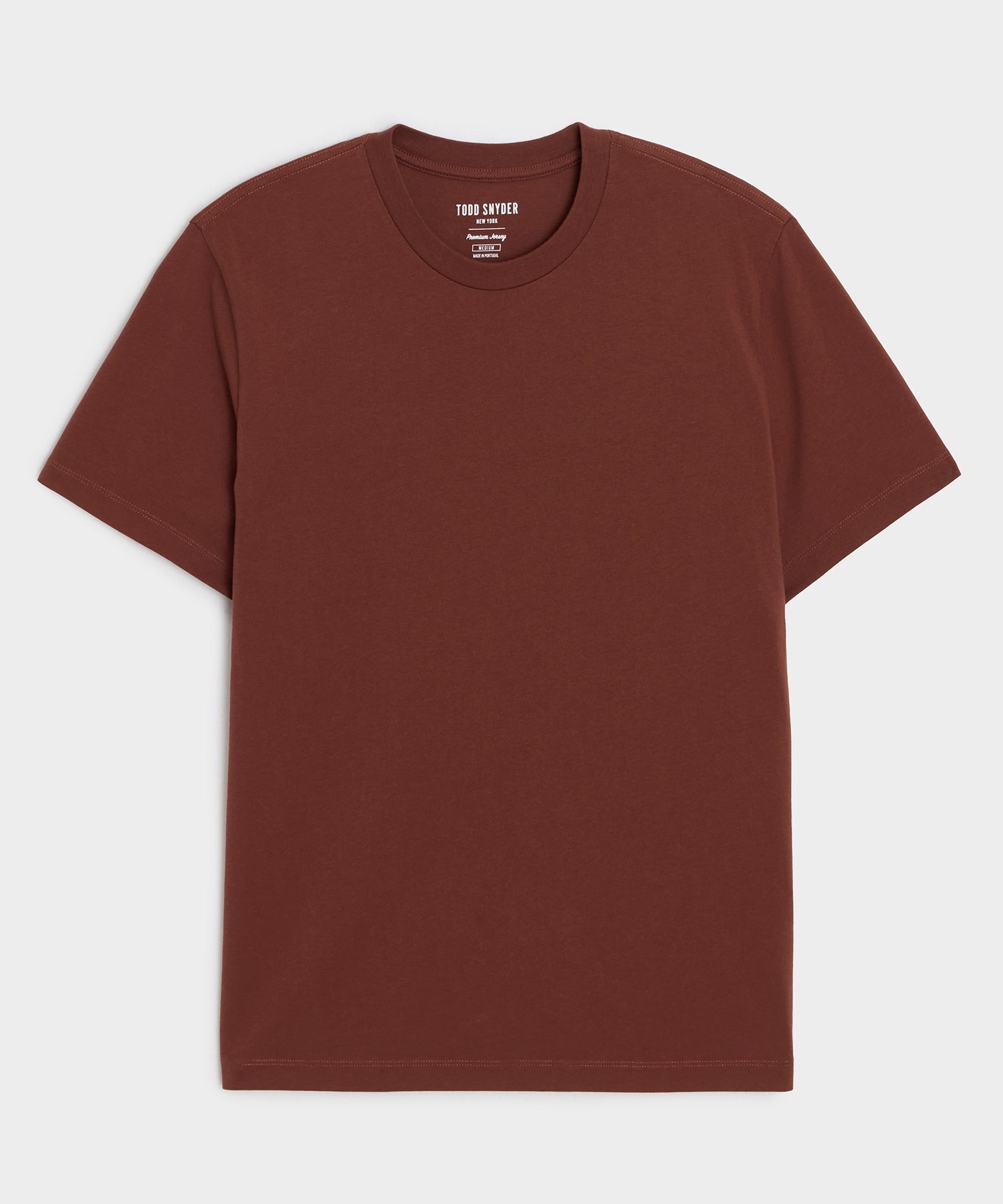 Todd Snyder Premium Jersey Tee in Chocolate Cherry Chocolate Cherry