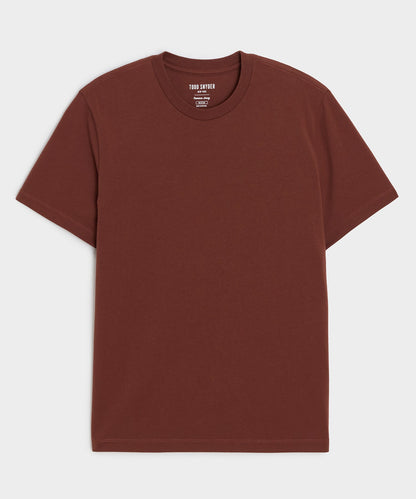 Todd Snyder Premium Jersey Tee in Chocolate Cherry Chocolate Cherry
