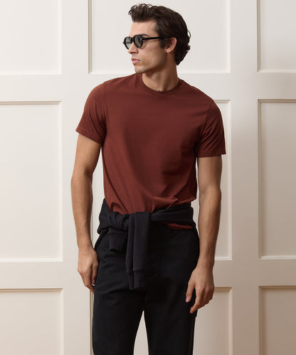 Todd Snyder Premium Jersey Tee in Chocolate Cherry Chocolate Cherry