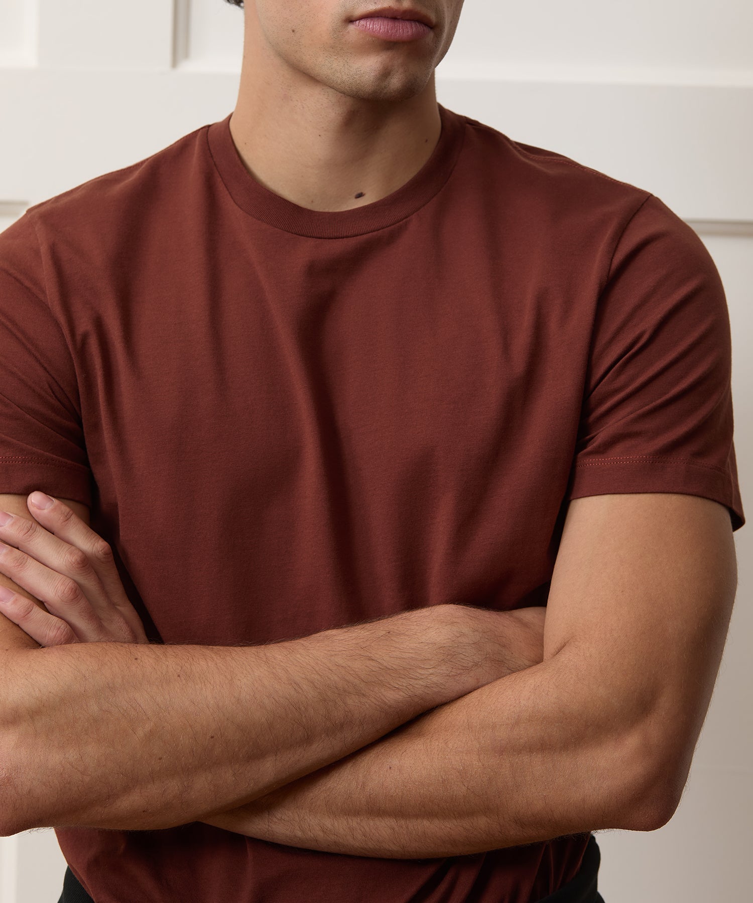 Todd Snyder Premium Jersey Tee in Chocolate Cherry Chocolate Cherry