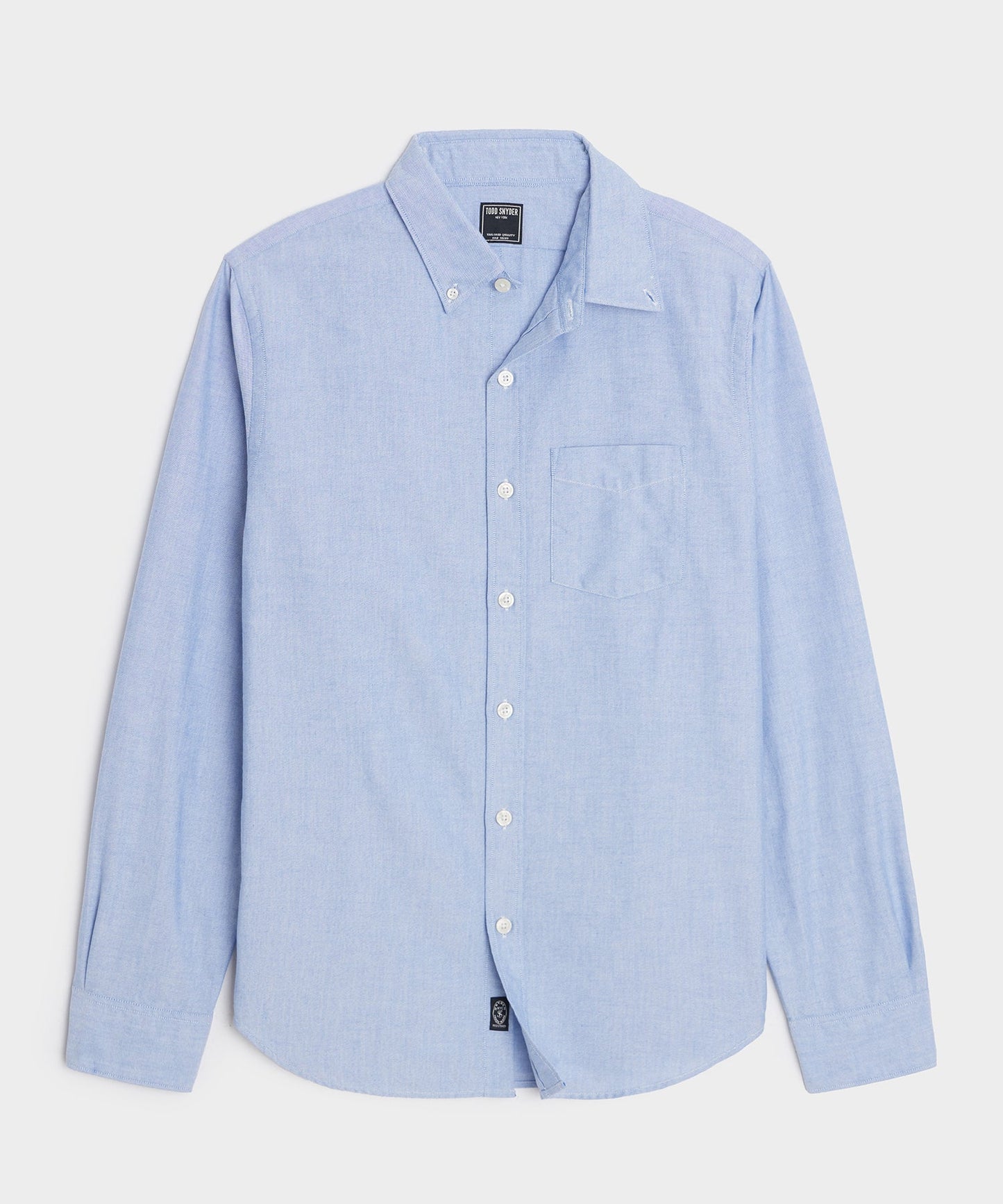 Todd Snyder Classic Fit Japanese Selvedge Oxford Button-Down Collar Shirt in Blue Blue